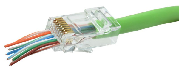 Разъем RJ45 UTP для кабеля кат.5E FPS (уп.100шт) ITK CS3-1C5EU-FPS