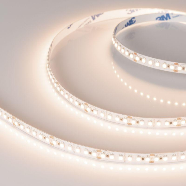 Лента светодиодная RT-A180-8mm 24V Warm 3500К 14.4Вт/м IP20 3528 открыт. (уп.5м) Arlight 040549