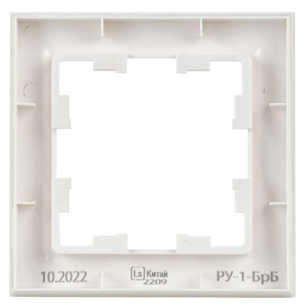 Рамка 1-м BRITE РУ-1-БрБ бел. IEK BR-M12-K01