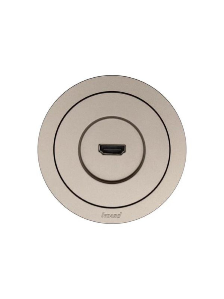Розетка HDMI 1-м СП OSEN механизм титан LEZARD 743-3788-203
