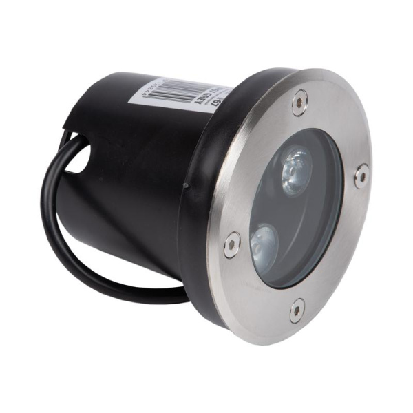 Светильник светодиодный архитектурный ULU-B10A-3W/2700К IP67 GREY уличный встраиваемый теплый бел. свет корпус сер. Uniel UL-00006820