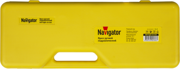 Пресс гидравлический 80 388 NHT-Pg03-16-240 (ручной; плавный ход) Navigator 80388
