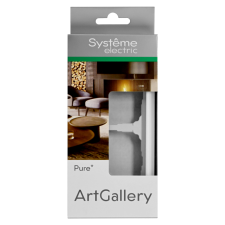 Рамка 2-м ArtGallery Pure органич. стекло бел. SE GAL320102