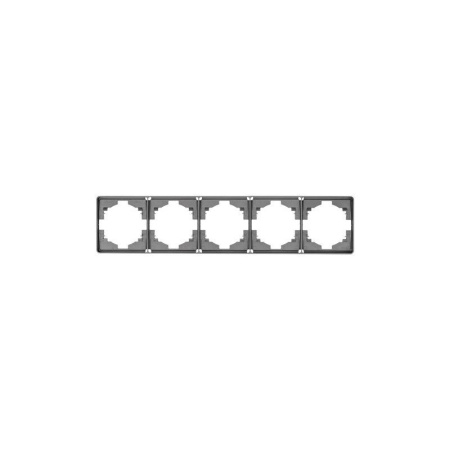 Рамка 5-м ROUND MIELE титан Kranz KR-78-0755-2