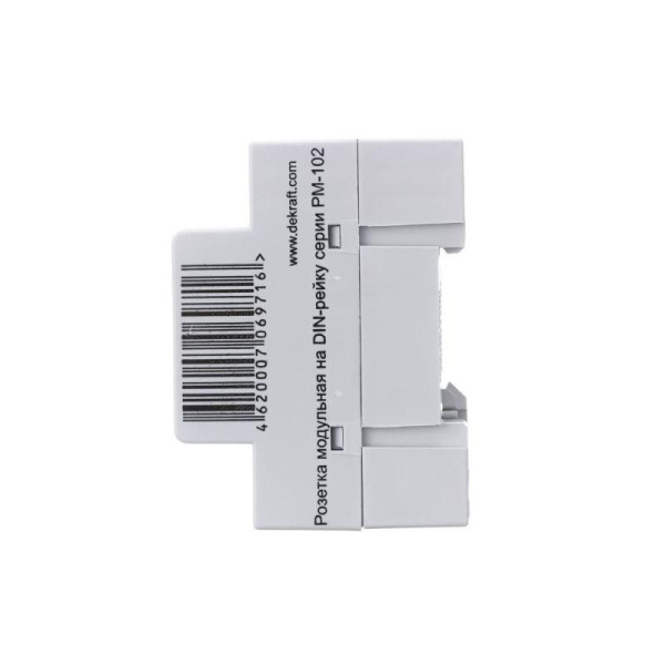 Розетка модульная РМ-102 16А 220В 2P+PEN на DIN-рейку DEKraft 18012DEK