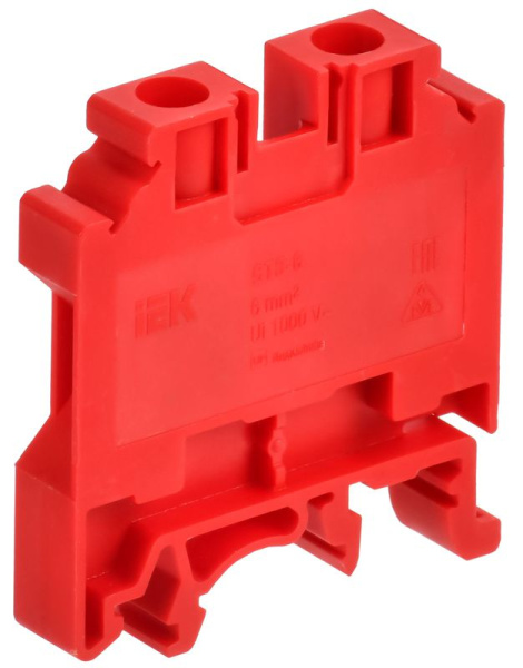 Клемма винтовая CTS 6кв.мм красн. ARMAFIX IEK AF-CT10-00-K04-006