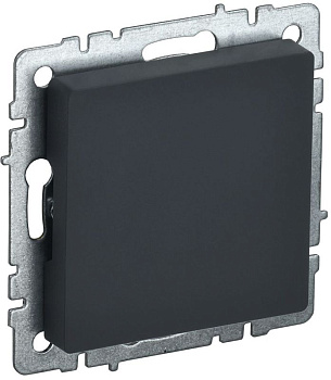 Заглушка c суппортом BRITE МЗ10-БрГ механизм графит IEK BR-PL10-K53