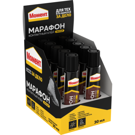 Клей "Момент Марафон" 30мл шоу-бокс 873855 Момент C0036328
