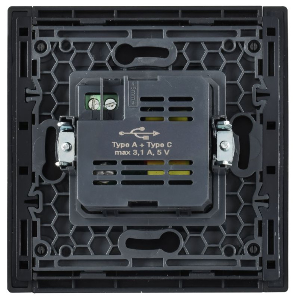 Розетка USB A+C 3.1А FORTE&PIANO FP350 сер. IEK FP-U22-D31-K03