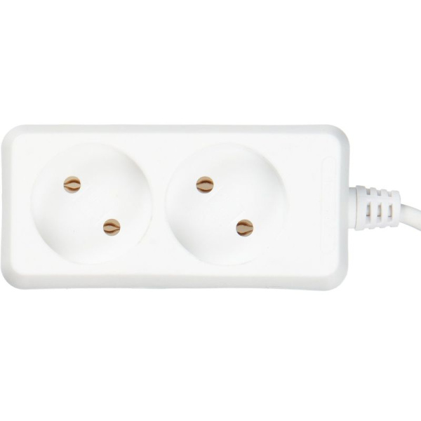 Удлинитель 2х1.5м без заземл. 10А IP20 У2 2P 250В 2х0.75 IEK WYP10-06-02-01-N
