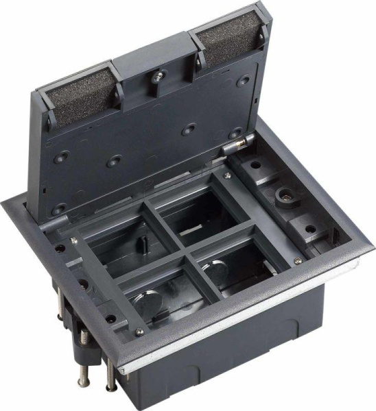 Люк MultiDesk MDK10 на 8мод. IP40 с монтажной коробкой для фальшпола SE MDK10108