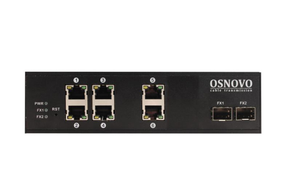 Коммутатор промышленный PoE SW-8062/IC Gigabit Ethernet на 8 портов OSNOVO 11109