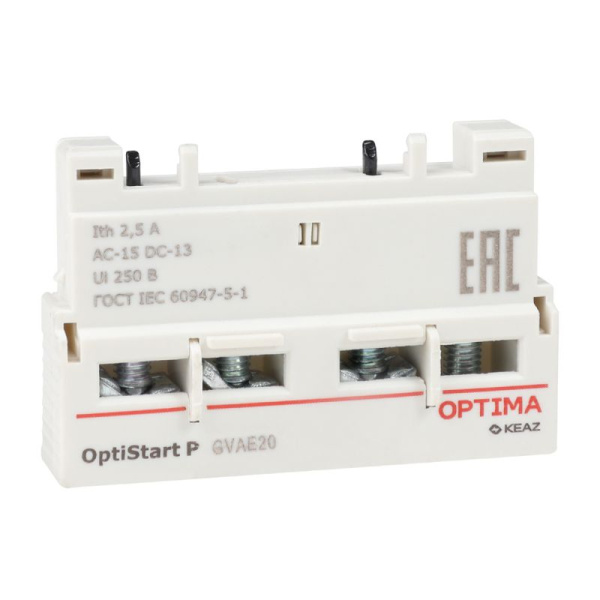 Блок контактов фронтальный OptiStart ME GVAE20 КЭАЗ 354831