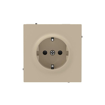 Розетка силовая KANT 2P+E без шторки ванильн. марципан DKC 7015033