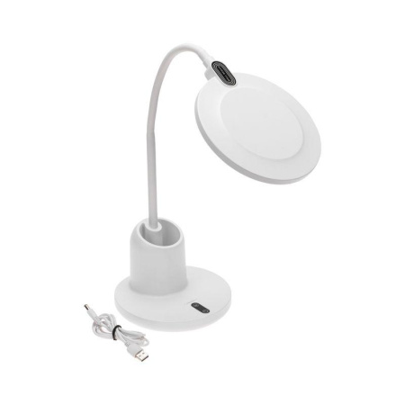 Светильник настольный LED 12Вт с органайзером бел. Rexant 75-0224