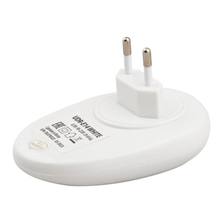 Отпугиватель ультразвуковой насекомых и грызунов UDR-E14 WHITE Uniel UL-00010831