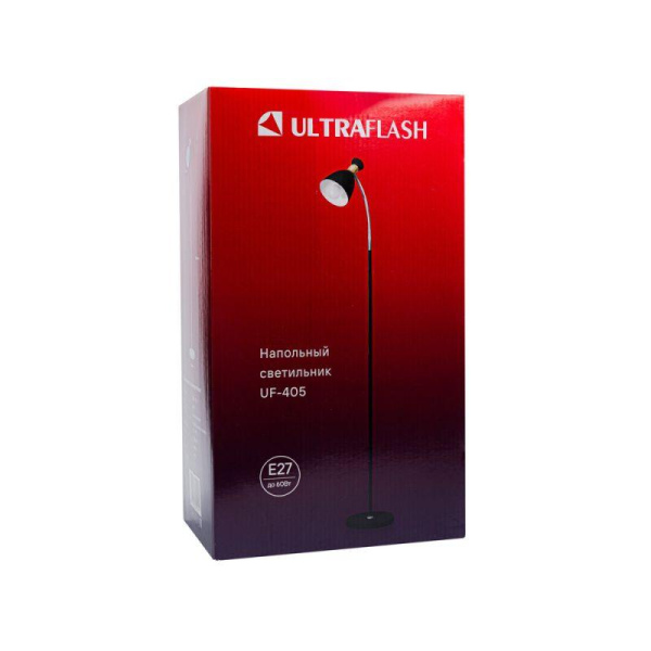 Светильник UF-405 C02 E27 торшер напольн. черн. Ultraflash 15730