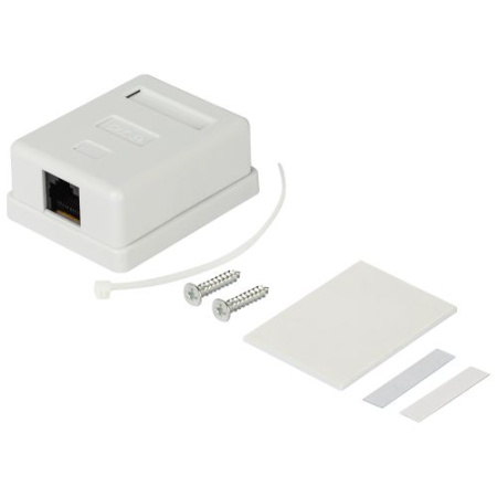 Розетка компьютерная 1-м RJ45 кат.5E неэкранир. RJ01UN Эра Б0056900