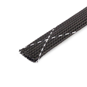 Оплетка кабельная из полиэстера XP-3 черн./бел. (уп.200м) Fortisflex 102333