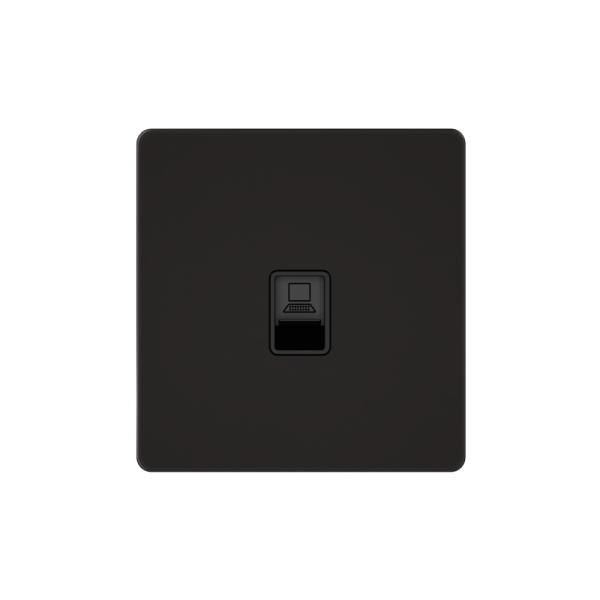 Розетка информационная 1-м СП Systeme Infinity RJ45 кат.6 IP20 полярная ночь SE FSE001086