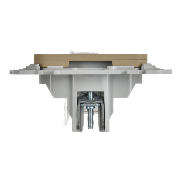 Розетка компьютерная СП FLITE РК5е-1-0-ФлХ RJ45 кат.5E UTP механизм хаки IEK FI-K12-1-K59