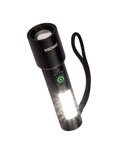 Фонарь ручной аккум. 10Вт LaserLED/широк.cвет/Li-ion 1200мА.ч алюм. КОСМОС KOC134Lit