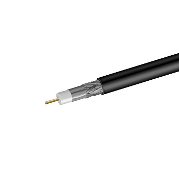 Кабель коаксиальный RG-11 CCS 1.63 (21проц.)/FPE/Al-Pet-Al Foil Unbonded/Al 96х0.12/PE черн. (уп.305м) Net.On 111P-1
