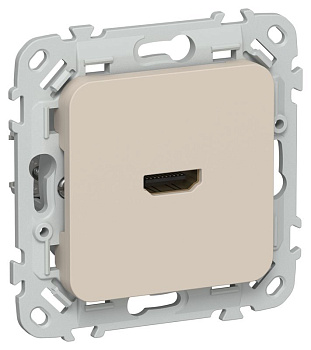 Розетка HDMI СП FLITE РШДМА-ФлЛ механизм льняной IEK FI-H10-K88