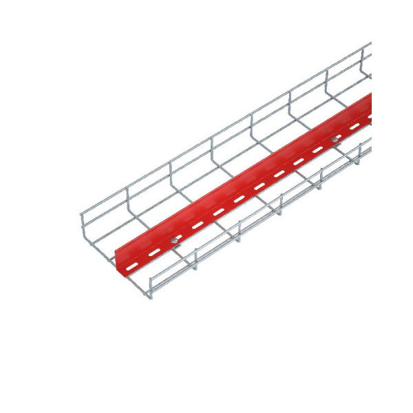 Разделитель для лотка H=100мм L3000 сталь 1мм RL100-3000 INOX304 КМ LO6027