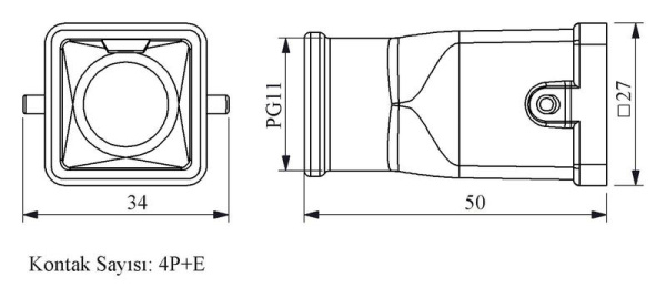 Корпус пластмассовый 5 полюсов EMAS EBP05GU30
