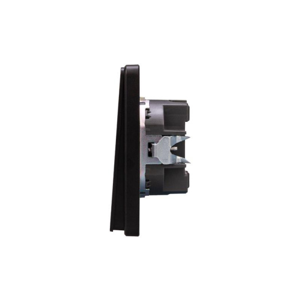 Выключатель 1-кл. СП ROUND MIELE 10А оникс Kranz KR-78-0705-3