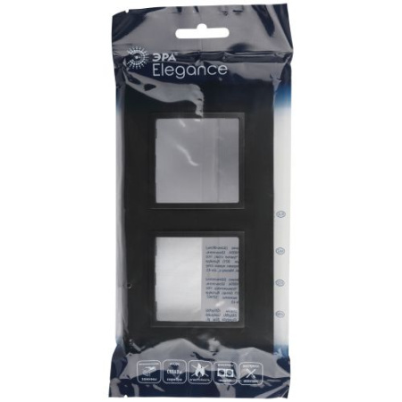 Рамка 2-м Elegance 14-5012-05 Classic антрацит Эра Б0060580