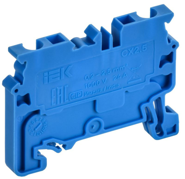 Клемма пружинная проходная CX2.5 BU 2.5кв.мм син. ARMAFIX IEK AF-CT40-00-K07-002