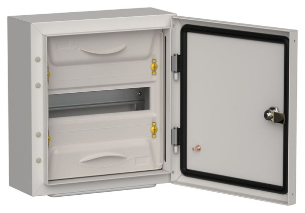 Корпус ЩРн-12 (1х12) TITAN 5 335х310х140 IP54 метал. сер. IEK TI5-50-N-012-54-7035