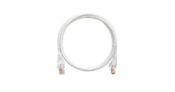 Патч-корд кат.5E U/UTP 4х2х24AWG patch CU LSZH нг(А)-HFLTx 1м бел. NIKOMAX NMC-PC4UD55B-010-C-WT