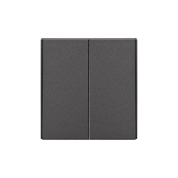Выключатель 2-кл. СП STRONG MIELE 10А графит Kranz KR-78-0706-6