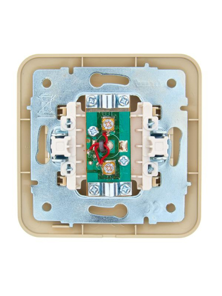 Розетка телевизионная проходная TV СП ASTI IP20 в сборе крем. LEZARD 7081-0303-129