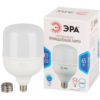 Лампа светодиодная POWER STD LED T140-65W-4000-E27/E40 65Вт колокол нейтральный белый свет E27/E40 Эра Б0071818