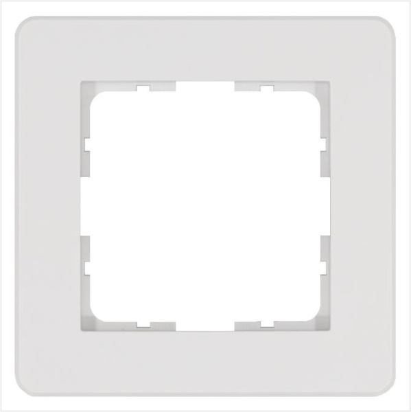 Рамка 1-м G-Flex бел. глянцевый Jasmart G1101W