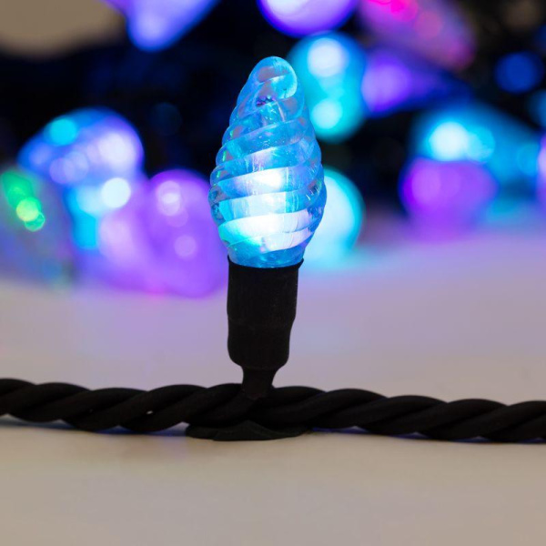 Гирлянда светодиодная "Мультишишки" 10м 80LED RGB 5Вт IP65 провод каучук черн. (нужен шнур питания 315-000) Neon-Night 303-509-3