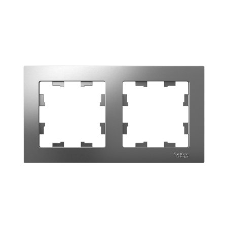 Рамка 2-м AtlasDesign универс. сталь SE ATN000902