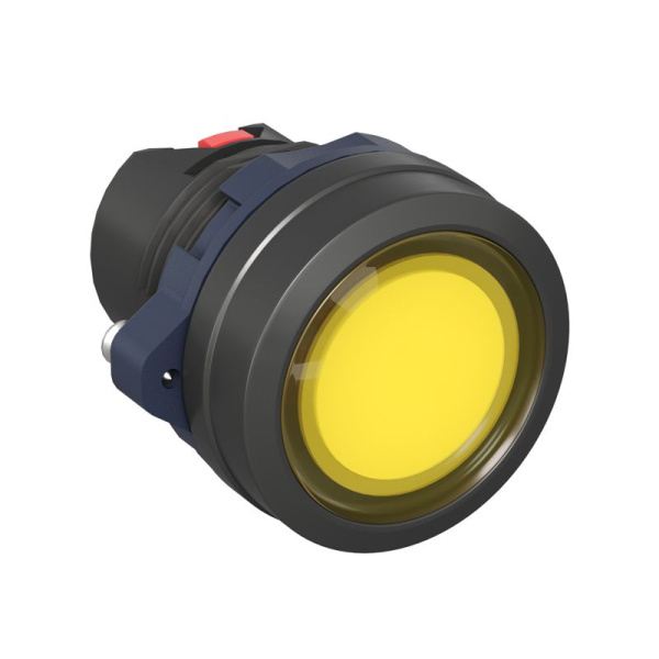 Головка кнопки плоская прозрачная с фиксацией желт. DKC M22P-FLLYP
