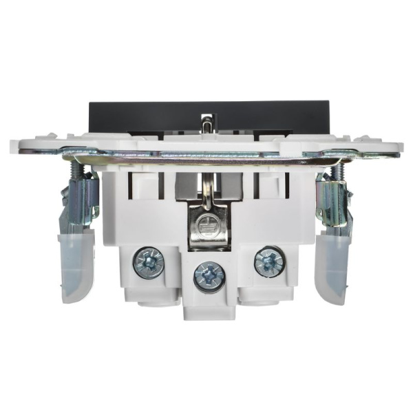 Розетка SKANDY 16А с заземл. без защ. шторок SK-R05T титан IEK SK-R11-16-K48