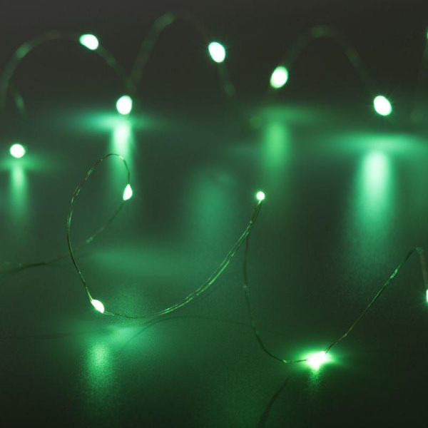 Гирлянда светодиодная ARD-DEW-HOME-2000-CLEAR-20LED-STD Green 3V Battery Pack IP20 Ardecoled 048704