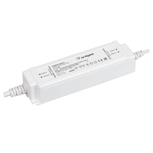 Блок питания ARPJ-SP-57700-PFC 40Вт 29-57В 0.7А IP67 пластик Arlight 037888