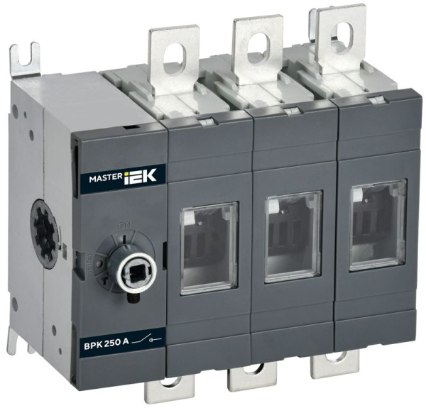 Выключатель-разъединитель 3п 250А ВРК MASTER без рукоятки IEK MI-VR10-3-0250-R