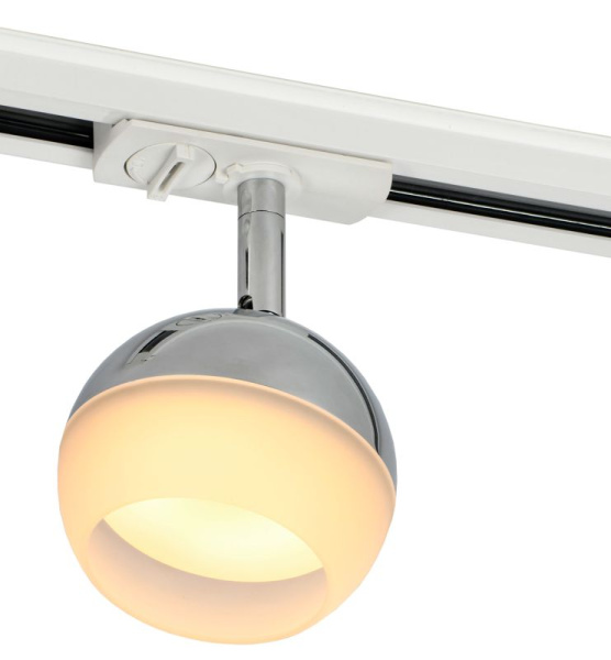 Светильник 4118 декоративный трековый поворотный GX53 хром IEK LT-USB0-4118-GX53-1-K23