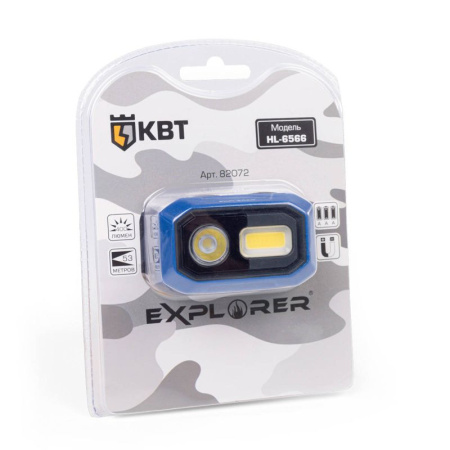 Фонарь налобный Explorer HL-6566 КВТ 82072