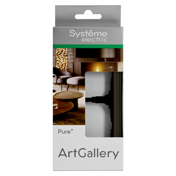 Рамка 2-м ArtGallery Pure органич. стекло мокко SE GAL320602