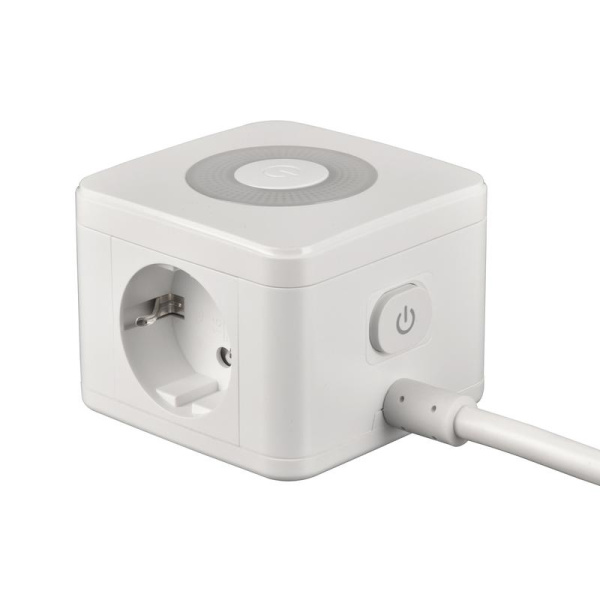 Удлинитель 2х1.5м с заземл. 16А Standard S-GCD2-1.5SBU WHITE 3 USB бел. Uniel UL-00011249